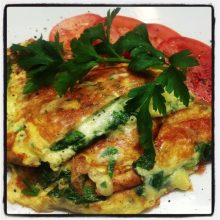 Baby Spinach & Herb Omelette