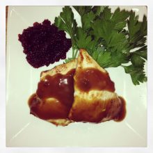 Turkey Breast with Cranberry Sauce