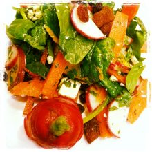 Radish & Carrot Salad with Orange Dressing