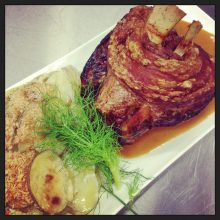 German Knuckle Pork Roast & Gravy